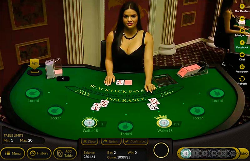 Playing Blackjack with Live Dealer Casinos